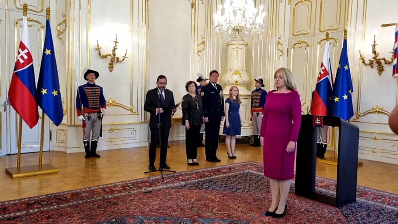 ZÁZNAM: Prezidentka vymenovala za predsedu Štatistického úradu SR P. Peťka