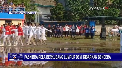 Paskibra Rela Berkubang Lumpur Demi Kibarkan Bendera Hingga Aksi Heroik Satpam Dihadiahi Rp770 Ribu!