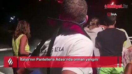 İtalya'nın Pantelleria Adası’nda orman yangını