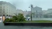 Livorno, bufera di vento e pioggia. Strade allagate, alberi caduti