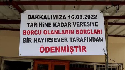 Gizli hayırsever, bakkalın veresiye defterini satın aldı