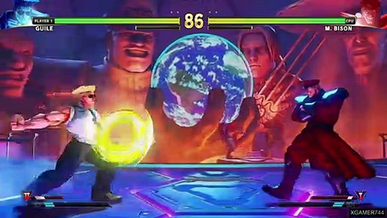 Street Fighter V - Guile Vs. M. Bison (LEVEL 8)