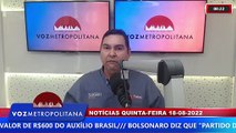 BOLSONARO DIZ QUE PARTIDO DE ESQUERDA PEDIU AO STF QUE ELE COMPRE VACINAS PARA A VARÍOLA DOS MACACOS