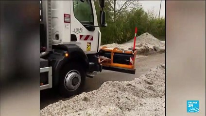 'After hitting Paris on Tuesday, storms continued to cause havoc in the north, south and east of France'
