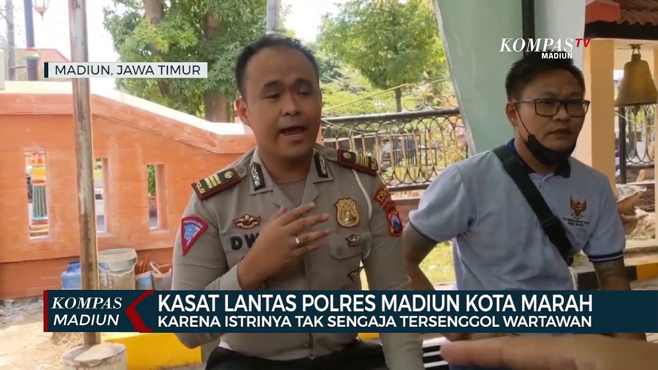 Kasat Lantas Polres Madiun Kota Marah, Karena Istrinya Tak Sengaja Tersenggol Wartawan