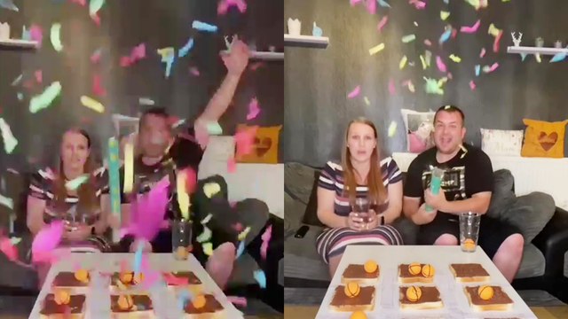 'Creative UK couple plays tic tac toe with ping pong balls and chocolate-covered bread!'