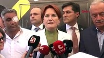 Akşener'in ziyareti sırasında gerginlik