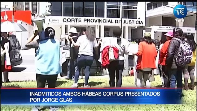 Inadmitidos ambos hábeas corpus presentados por Jorge Glas