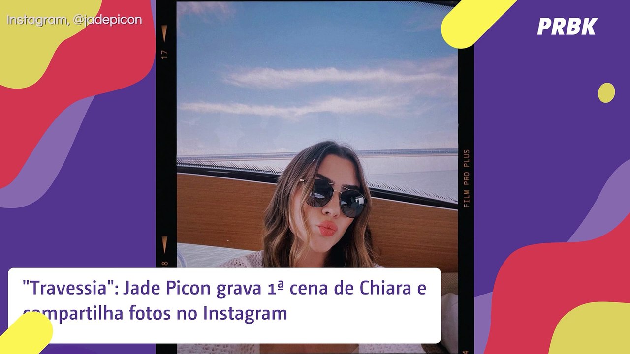 Jade Picon grava "Travessia" pela 1ª vez e arranca elogios de diretor e colegas famosos