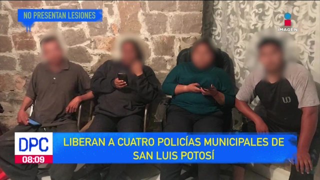 Liberan a 4 policías que habían sido secuestrados en San Luis Potosí
