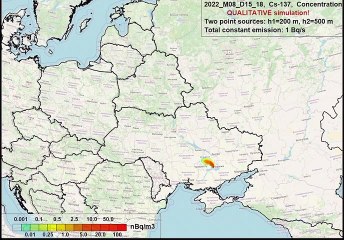 Où pourrait passer le nuage nucléaire en cas d'accident à la centrale de Zaporijjia?