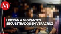 Rescatan a 90 migrantes en cinco municipios de Veracruz