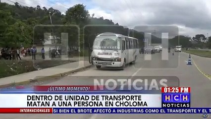 ¡Imparable! Asesinan a una persona dentro de bus en Choloma