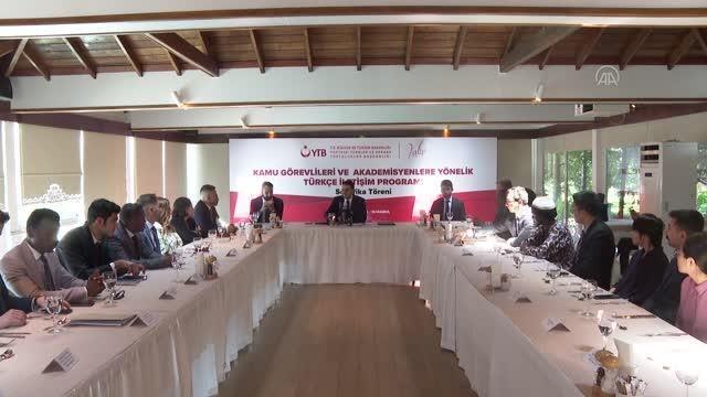 Kamu Görevlisi ve Akademisyenlere Yönelik Türkçe İletişim Programı sertifika töreni yapıldı