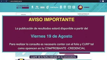 Resultados del examen COMIPEMS 2022. ¿Dónde, cuándo y a qué hora los puedes consultar?