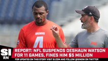 Watson Suspension Extended 11 Games, Fined $5M in NFL Settlement