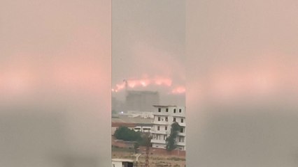 سرعة الرياح تعرقل جهود الإطفاء.. مشاهد مروعة لحرائق الغابات في الجزائر