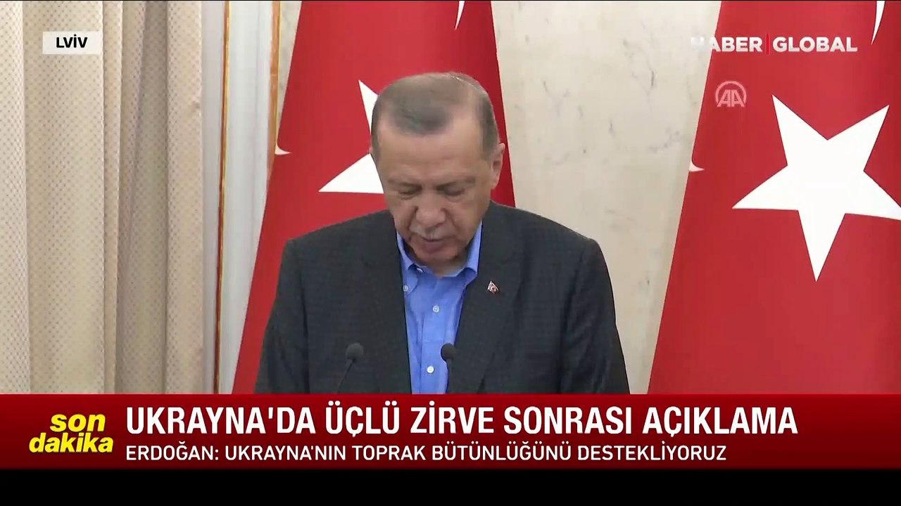 Son dakika Erdoğan: Ukrayna'nın egemenliği ve toprak bütünlüğüne desteğimizi vurguladık