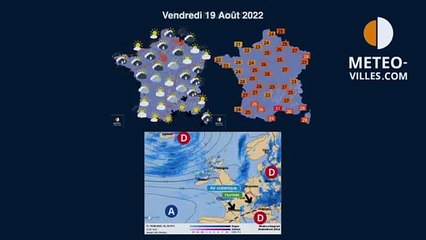 prévisions météo du jeudi 18 août 2022