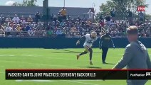 Packers-Saints Joint Practices: Defensive Back Drills