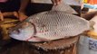 Amazing Big Rohu Fish Cutting By Expert Fish Cutter _ Fish Cutting Skills