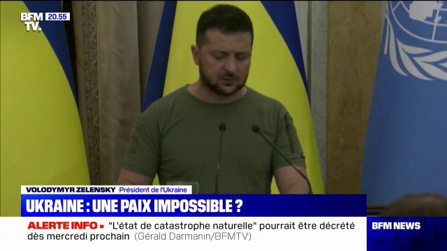 Volodymyr Zelensky: Il est inacceptable que la Russie nous mette tous au bord d'une catastrophe nucléaire mondiale