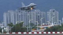 In a show of strength to China, Taiwan conducts air exercise with F-16 fighter jets