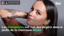 VOICI -Alizée victime des orages en Corse : la chanteuse dévoile des images impressionnantes de son jardin