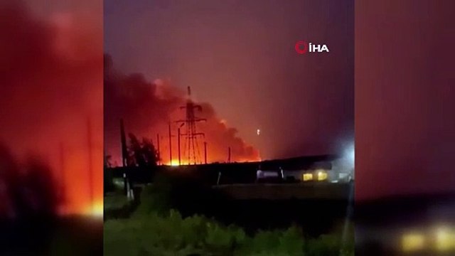 Rusya-Ukrayna sınırında bulunan mühimmat deposunda patlama