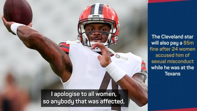 Watson maintains innocence after QB handed 11-game ban