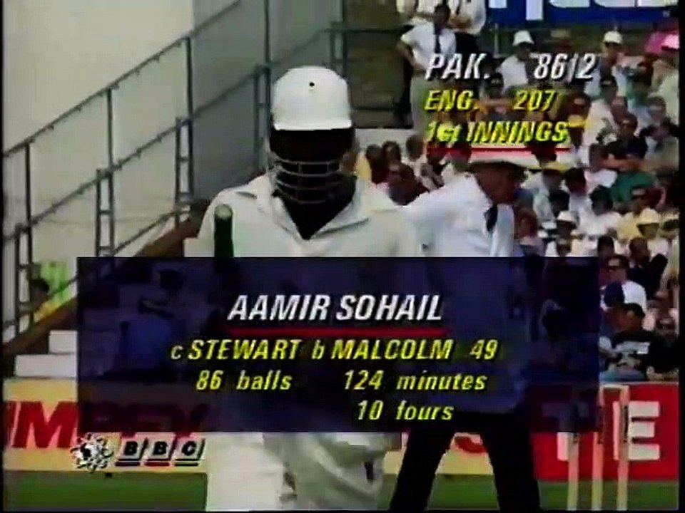 1992 England v Pakistan 5th Test Day 2 Aug 7th at The Oval 1992