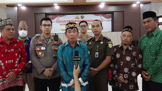 Divisi Humas Polri Gelar FGD Di Mapolres Katingan, Kalteng
