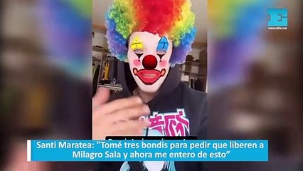 Santi Maratea: "Tomé tres bondis para pedir que liberen a Milagro Sala y ahora me entero de esto”