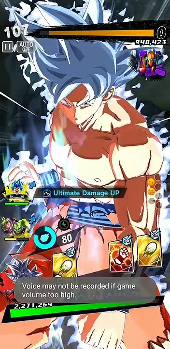 Ultra Instinct Goku Legendary Finish Attack | Dragon Ball Legends Game