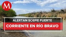 Por incremento de agua exhortan a la población no cruzar el Río Bravo