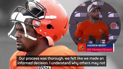 Télécharger la video: Browns continue to back Watson despite 11 game ban