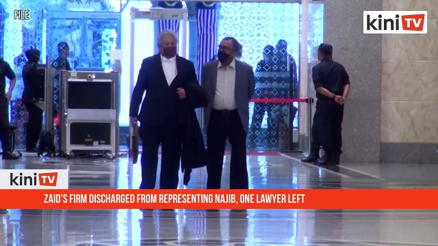 Zaid's firm discharged from representing Najib, one lawyer left