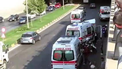 Feci kaza sonrası ortalık savaş alanına döndü