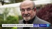 Salman Rushdie 'on the road to recovery,' agent says two days after attack