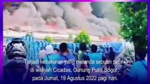 BREAKINGNEWS‼️ Sebuah Pabrik di Bogor Terbakar