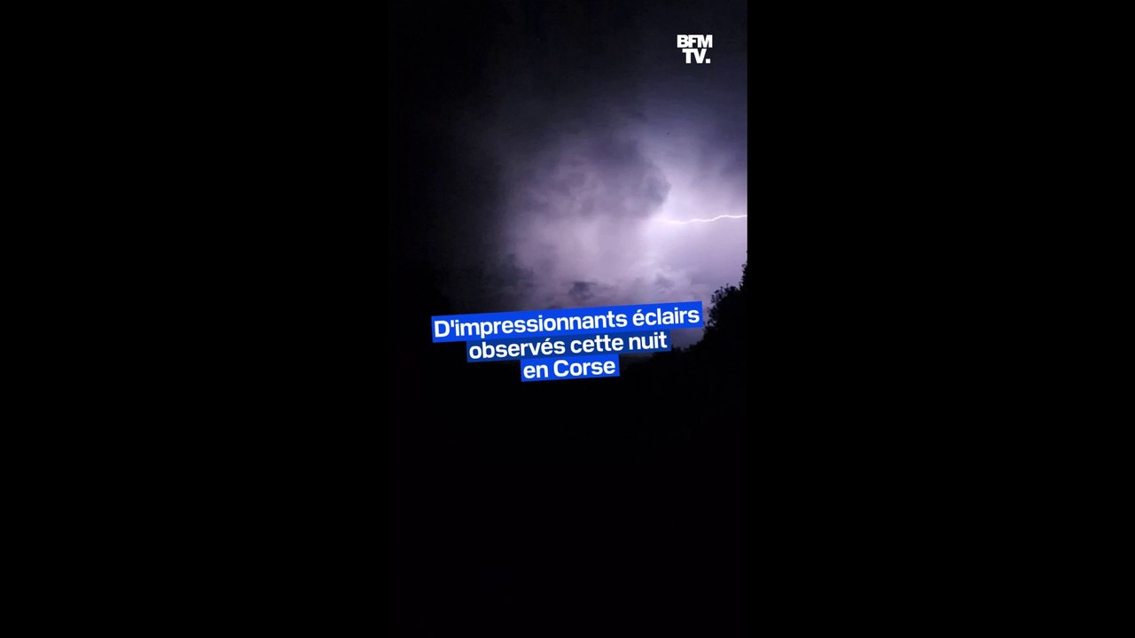 Orages: d'impressionnants éclairs observés cett...