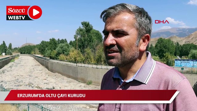 Erzurum'da 'Oltu Çayı' kurudu