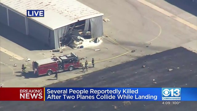Etats-Unis: Plusieurs morts dans une collision entre deux petits avions au-dessus d'un aéroport de Californie, annoncent les autorités locales - VIDEO