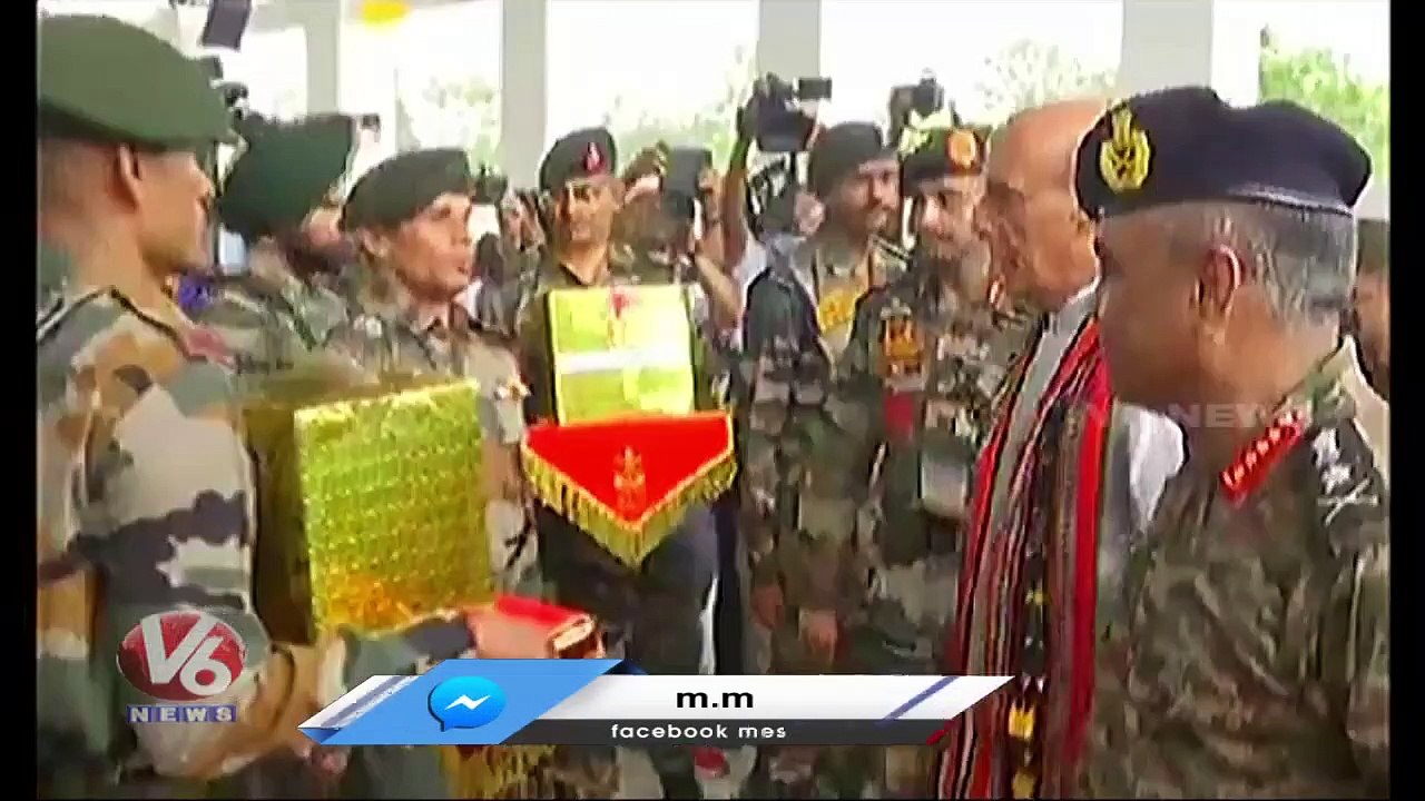 Defence Minister Rajnath Singh Visits Manipur  | V6 News (2)