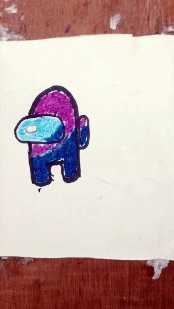 ⁣Among us game characters drawing