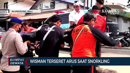 Wisman Terseret Arus Saat Snorkling