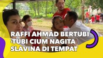 Raffi Ahmad Bertubi-tubi Cium Nagita Slavina di Tempat Umum, Ekspresi Adik Ipar Disorot: Kayak Mau Noyor!