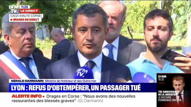 Refus d'obtempérer à Vénissieux: Gérald Darmanin rappelle son soutien à tous les policiers