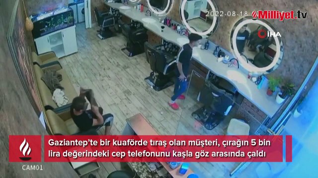 Pişkin hırsızın rahat tavırları pes dedirtti