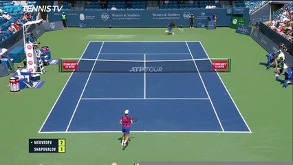 Cincinnatti - Medvedev valide son ticket pour les quarts